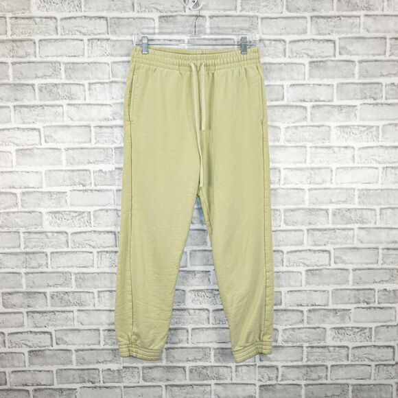 Reformation Jeans Women's French Terry Sweatpants in green fits sz Medium - Picture 5 of 8